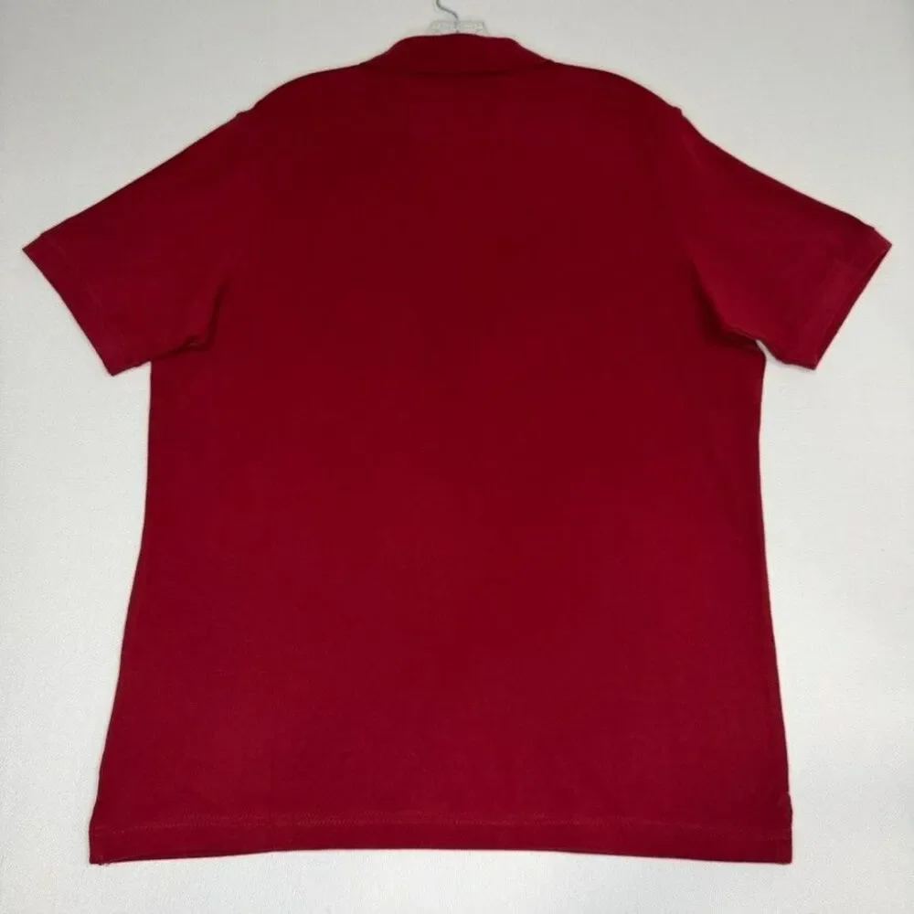 Banana Republic Cotton Pique Polo Men's Large Red Shirt NWT